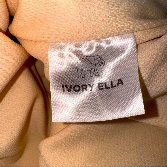EUC Women’s Ivory Ella Puffer & Sherpa Jacket Ivory & Peach size XXL 1/2 Zip - Picture 6 of 7